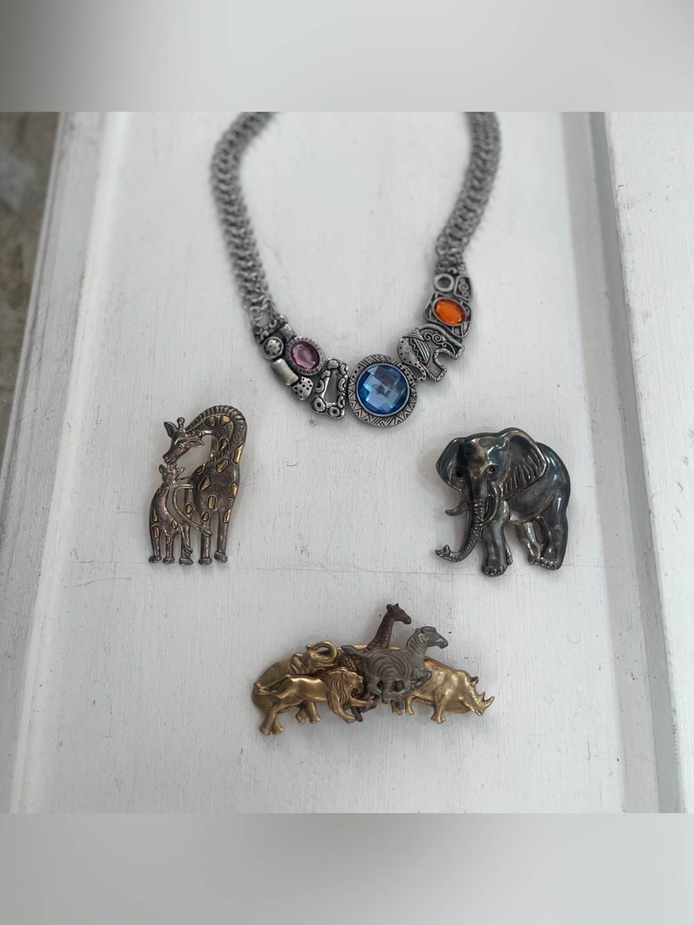 Multi Gemstone Animal Lovers Jewlrey Jackpot